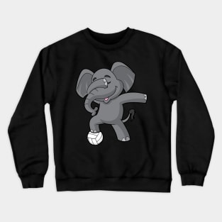 Volleyball Elephant Player Coach Team Mom Tournament Crewneck Sweatshirt